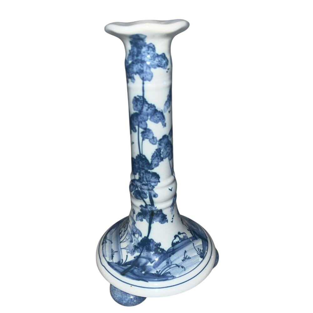 Vintage Deborah Sears ISIS Ceramic hand painted candle holder Fawsley Hall